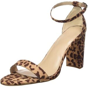 The Drop Rebecca Leopard Print Block Heel Sandals size 10